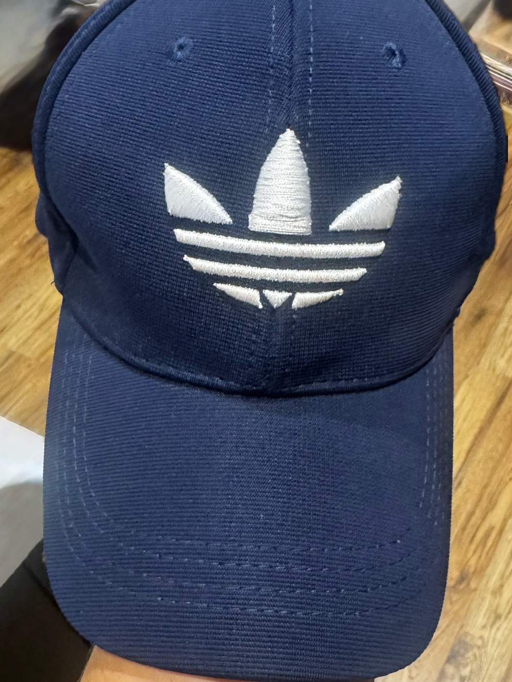 Adidas Navy 90s Baseball Cap with White Trefoil Logo